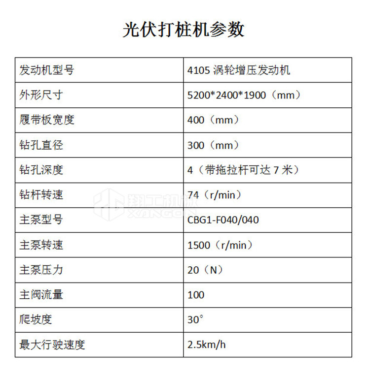 履帶式光伏打樁機(jī)